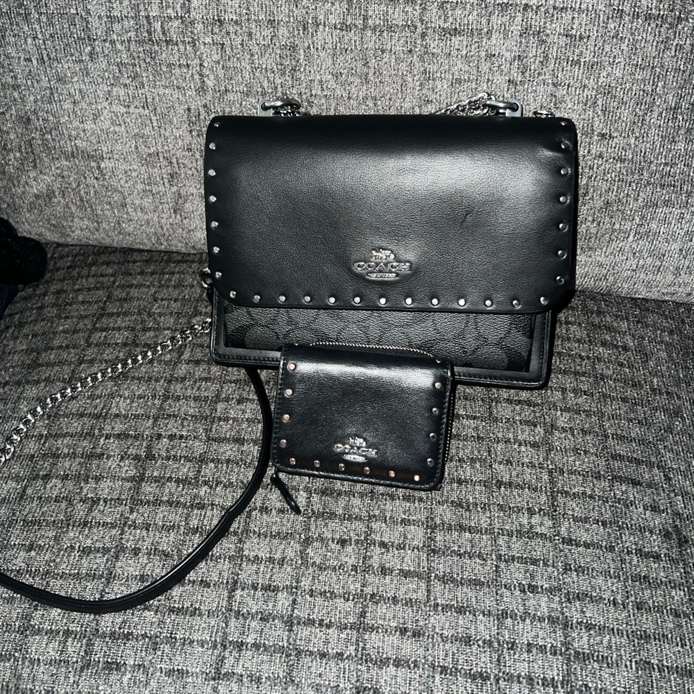 Coach Klare Crossbody bag with matching wallet.